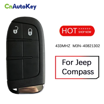 CN086028 Pro Jeep Compass 2 Tlačítka Inteligentní Dálkové Ovládání Klíče 433mhz 4A Čip Vstup bez klíče SIP22 Čepel M3N-40821302