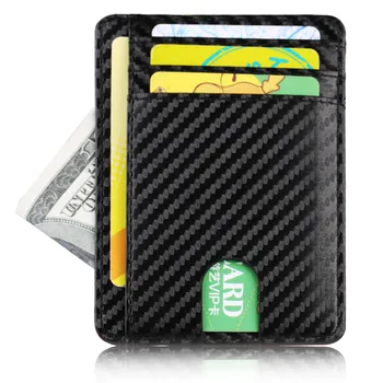 Slim RFID Blokování Kožená Peněženka Úvěr ID Držitele Karty Peněženka Peníze Případě pro Muže, Ženy 2022 Módní Taška cestovní Pas Držitel