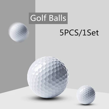 5KUSŮ/1Set dvouvrstvé Golfové Míčky Vysoce elastické Gumy Vnitřní Swing Golf Uvedení Praxe, Míč Kvalitní Velkoobchodní 10Colors