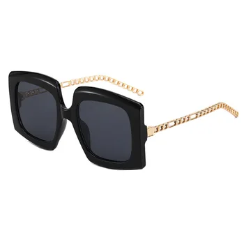 Nadrozměrné Náměstí sluneční Brýle, Ženy, Vintage Design, Velké Sluneční Brýle, Módní Odstíny UV400 Muži, Luxusní Značky, Brýle Ženské Oculos