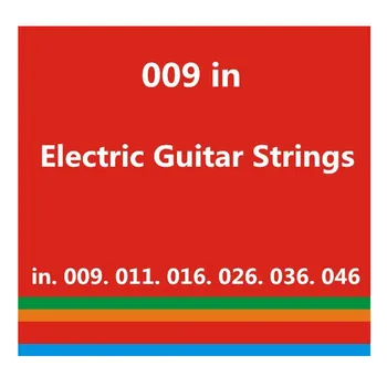 5Sets .009-.046 Elektrická Kytara Struny na Hudební Nástroje, Příslušenství, Super Světla, Kytarové Části Velkoobchod