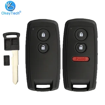 OkeyTech 2/3 Tlačítka Vzdálené Klíč Shell pro Bezklíčový Vstup auto Auto Klíč Kryt Pouzdro Fob Pro Suzuki SX4, Grand Vitara Swift-li Vložit Čepel