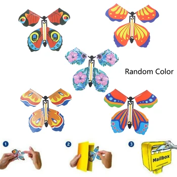 5ks Magické Létající Motýl Překvapení Magické Rekvizity Mystické Trik, Hračky pro Děti Divu, Magie Motýl, Náhodné Barvy