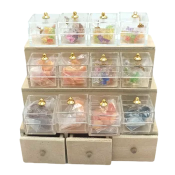 Mini Panenka Dům Supermarket Sladkosti Zobrazení Stojan Candy Box Kabinet Pro Ob11 Barbie Panenka Blythe Příslušenství