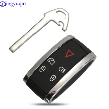 jingyuqin 5 Tlačítka Dálkového Klíč Pouzdro Pro Jaguar X XF XK XKR Nový Chytrý Prox Fob Klíč Shell Případě Bydlení + Čepel