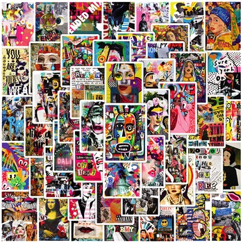 10/30/50KS Moderní Abstraktní Umění Samolepky Street Hip Hop Graffiti Obtisky DIY Notebook, Telefon, Lednice Zavazadla Nálepka Pro Dospívající Hračka