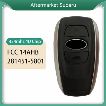 CN034009 Aftermarket Smart Klíč Pro Subaru 2014 2015 BRZ Impreza-XV, Forester, Auto Dálkový 4D Čip 434mhz HYQ14AHB 281451-5801