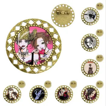 Nana Anime Brož Kolíky Odznak Příslušenství Pro Oblečení, Batoh Dekorace Skla Gem Kov Módní Ženy Muži Šperky Dárky