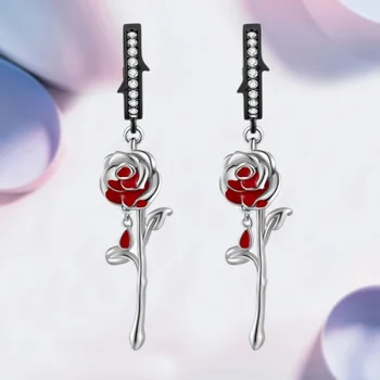 Osobní módní příjmů Gothic rose dámské náušnice romantický přívěsek láska milenec svatební dárky