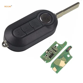 RIOOAK Nový smart klíč 3 tlačítka Dálkového Klíč 434mhz pcf7946 čip pro Delphi BSI /M. Marelli BSI Pro FIAT 500, Panda auto klíč
