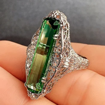 Luxusní Ženského Stylu Vintage Prsteny pro Ženy Party Nádherné Doplňky Vznešená Dáma Jemný Design Výročí Šperky Elegantní Dárek