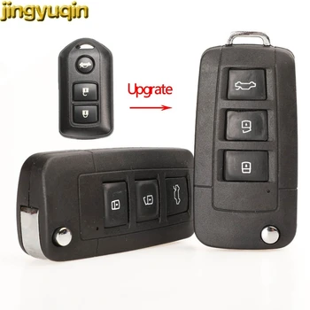 Jingyuqin Upravené Flip Vzdálené Klíče od Auta Shell TOY43 Pro Toyota Camry Prado Highlander Yaris Vios, 3 Tlačítka, Skládací Klíč Fob