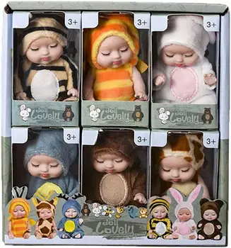 Mini Panenka Hračka Novorozence Mini Spací Znovuzrození Panenky Děti Dívky V Pračce Realistické Silikonové Panenky Miniaturní Panenky Hračky