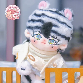 20cm Plyšové Lidských Obrázek Panenka Baby Doll Malý Tygr Bavlna Tělo Panenky s Kostra Plněné Plushies Hračky Dárkové Ne Oblečení