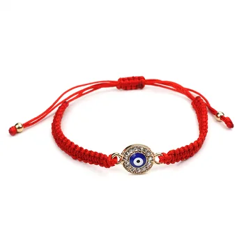 Přání Štěstí Červená Černá Nit-String Náramky Modré Turecká Zlé Oko Kouzlo Ženy, Ručně Vyráběné Náramky Módní Šperky Dárek