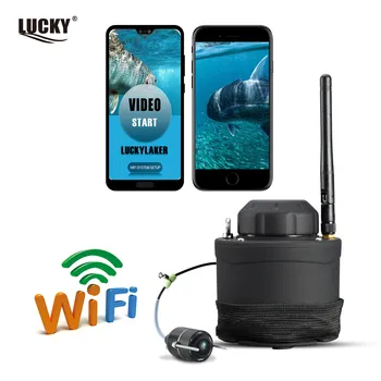 Smartphone ŠTĚSTÍ, Wifi Rybaření Fotoaparát Wireless Fish Finder Podvodní Kamera Led Deeper Fish Finder Kompatibilní S Telefonem Rybaření
