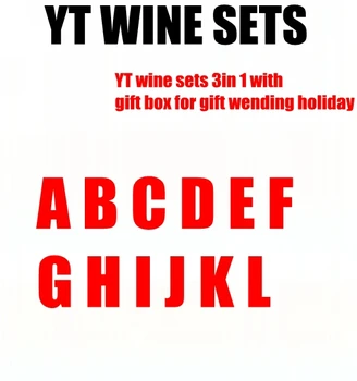 YT vína sady 3v 1 s dárkový box pro dárek, svatební kytice a dekorace dovolenou
