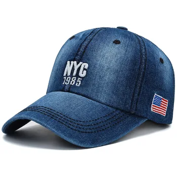 letní pánské baseball cap hip-hop snapback čepice móda sportovní nastavitelný čepice sluneční klobouky NYC výšivky kovboj umyl čepice gorras
