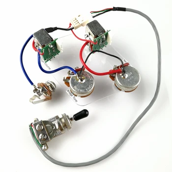 1 Sada LP SG Elektrická Kytara Pickup Kabelového svazku Push-Pull Přepínat Potenciometry Pro Epi Bez svařování