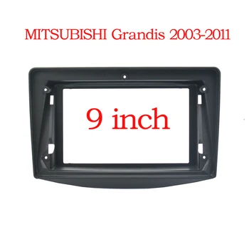 2 Din Auto DVD Rámu Montáž Audio Adaptér Dash Trim Soupravy Nahradí Panel 9 inch Pro Mitsubishi Grandis 03-11 Double Din Rádio Přehrávač