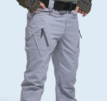 2021 Nové Pánské Taktické Kalhoty Více Kapsy Pružnost Vojenské Městské Dojíždějící Tacitcal Kalhoty Men Slim Tuku Cargo Kalhoty 5XL