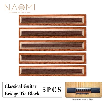 NAOMI 5ks Klasické Mostu Blok Kravata Kytara Loutnaře Dřeva Klasickou Kytaru Řetězec, Kravatu Dekorace Pro španělské Flamenco Música