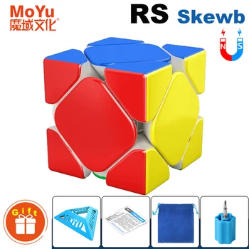 MOYU RS M Skewb 3x3 Profesionální Magnetické Magic Cube 3×3 Rubick Rubix Speciální Rychlost Puzzle Vrtět Hračky Doprava Zdarma Cubo Magico