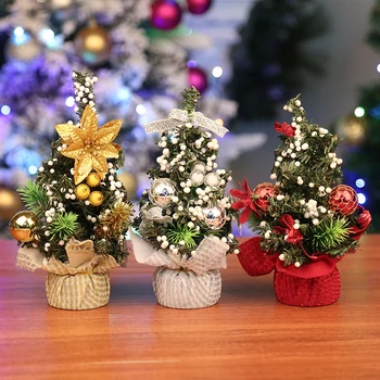 Vánoční Dekorace 20cm Mini Vánoční Strom Domácnost, Stolní Malý Dárek Vánoční Strom