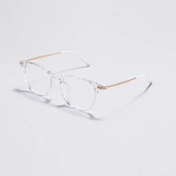 Šířka-139 Ultra-lehký Transparentní Barevné Ženy Brýle Rám Retro TR90 Slitiny Krátkozraké dioptrické Brýle Rám Pro Studenty