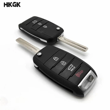 3/4 Tlačítko Flip Skládací Dálkový Klíč Shell Náhradní pro KIA K2 K3 K5 Cerato Carens Forte Auto Kryt Bydlení