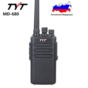 TYT MD-680 10W UHF 400-470MHz Digitální Walkie Talkie, IP67 Vodotěsné Podnikání 16Ch DMR Rádio