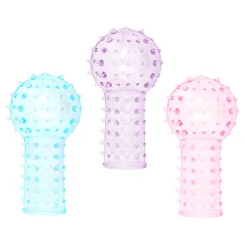 Penis Rozšíření Rukavice 3ks/Set G-spot Masáž, Dospělý Sex Hračky pro Ženy Spike Rukavice Sex Produktu Ostnatý Prst Rukáv