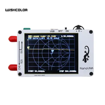 Wishcolor Nové 2.8 palcový LCD Displej NanoVNA VNA HF VHF UHF UV Vector Network Analyzer 50KHz-900MHz Anténní Analyzátor