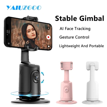 Chytrý 360° Rotační Gimbal Stabilizátor Pro Smartphone Desktop Follow-up Sledování Gimbal Pro Tiktok Živé Video Fotografování Selfie