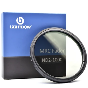 Lightdow Ultra Tenké Pestrá MRC ND2-1000 Nastavitelná Neutrální Hustotou Filtr na Objektiv 49mm 52mm 55mm 58mm 62mm 67mm 72 mm 77mm 82mm