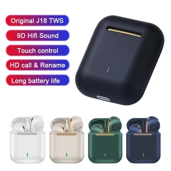 Původní J18 TWS Bezdrátová Sluchátka Bluetooth 5.0 S Mikrofonem Nabíjecí box In-ear Sportovní Vodotěsné Bezdrátové Stereofonní Sluchátka