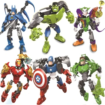 Avengers Superhrdina Iron Man, Batman, Hulk Joker Kapitán Amerika Green Lantern Postavy Stavební Bloky, Klasický Model Cihly Hračky