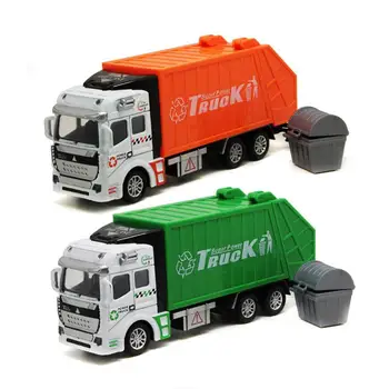Vysoce kvalitní 1:48 Garbage Truck Hračka Auto Jako Dárek k Narozeninám Vzdělávací Čisté Odpadky Auto, Děti, Hračky, Dárky