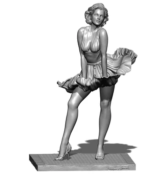 Garáže Kit, bez Nátěru 1/24 75mm Obrázek Pryskyřice Model Kit 1/18 100mm Marilyn Monroe Sexy Dívka Anime GK 3D 3D Tisk Garáže Kit 322