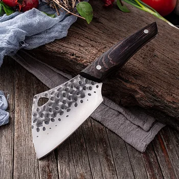 Kovaný Kuchyňský Nůž Z Nerezové Oceli Rybářský Nůž Damašku Chef Nůž Outdoor Camping Kapesní Nůž Vaření Nůž