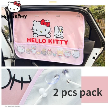 Kreslené Hello Kitty Auto, Okno, Závěs Slunečník Opalovací Krém Přísavkou Typ Tepelné Izolace Auto Rouška Dekorace Dětem Dárky