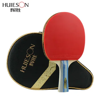 HUIESON Vysoce Kvalitní 3-Hvězdičkový Stolní Tenis Raketa Pupínky V Gumové Pálka na Stolní Tenis Ping Pong Pádlo s Taška Děti Trainning