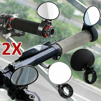 Nové Odolné 2ks Otočit o 360 Stupňů, Černá Vyhřívání Zrcadla Set Nastavitelné Zpětné Zrcátko Pro jízdní Kolo Motocykl E-Bike
