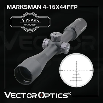 Vektorové Optika Střelec 4-16x44 FFP Taktický puškohled 1/10 MIL První Ohniskové Rovině, Lovecké Sniper Puškohled Šok Důkaz .338