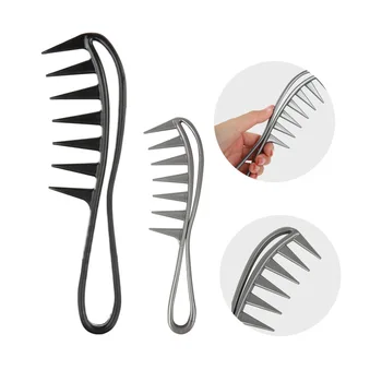 Široký Zub Žraloka Plastový Hřeben Kudrnaté Vlasy Salon Kadeřnický Hřeben Masáž pro Vlasy, Styling Nástroj, pro Curl Vlasy Ženy Muži