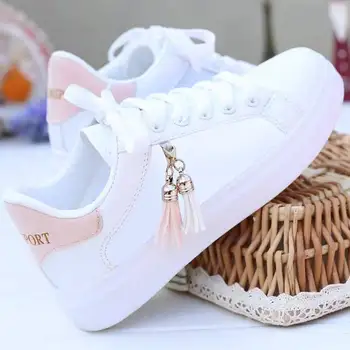 Mesh bílé boty dámské módní prodyšné boty studenti Korean ležérní boty, sportovní boty ploché boty dámské boty