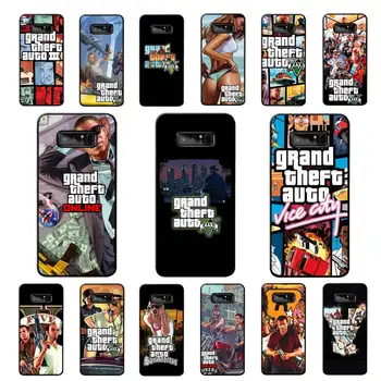 MaiYaCa GTA Grand Theft Auto Závodní střílečka Telefon Pouzdro pro Samsung Note 5 7 8 9 10 20 pro plus lite ultra A21 12 02