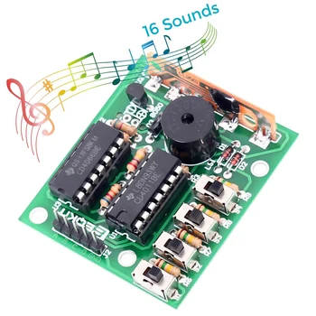 Elektronické DIY 16 Hudba Zní Box DIY Kit Modul Pájení Praxe Učení Kit pro Arduino BOX-16 Zvuku, Části, Součásti