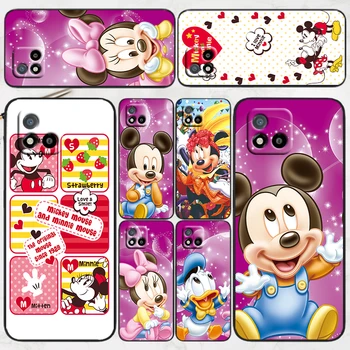 Kačer Donald, Mickey Mouse roztomilé dítě Pro OPPO Realme Q3S GT Q3 C21Y C20 C21 X7 V15 V3 V5 X50 X3 X2 Q2 C17 Pro 5G Černý Telefon Případ
