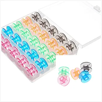 1 box pojme 25 paličkovaná box úložný box šicí vlákno cívky box multicolor plastové šicí stroj držáku